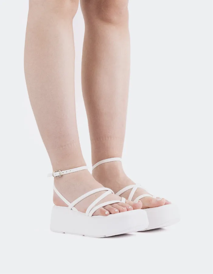 Miel White Leather